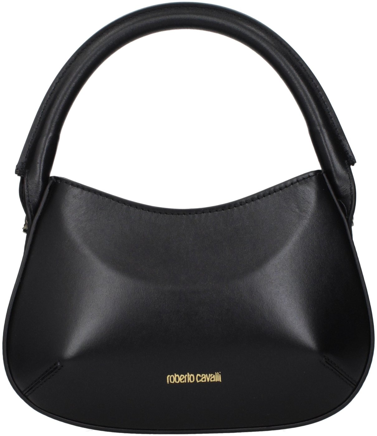 Roberto Cavalli Black Leather Handbag