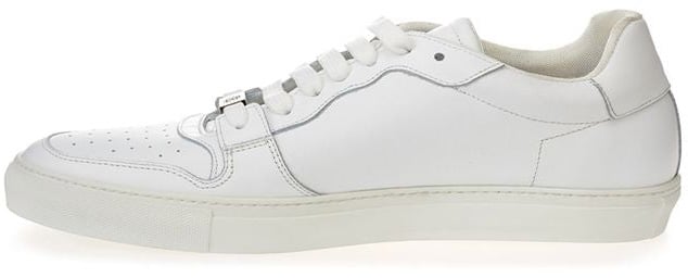 Roberto Cavalli White Leather Low Top Sneakers