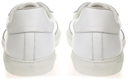 Roberto Cavalli White Leather Low Top Sneakers