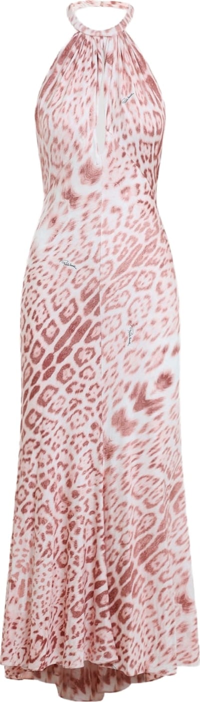 Roberto Cavalli Leopard-Print Midi Dress