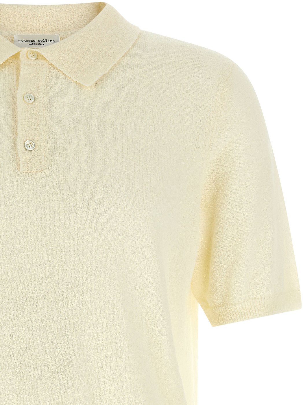Roberto Collina Beige Cotton Polo Shirt