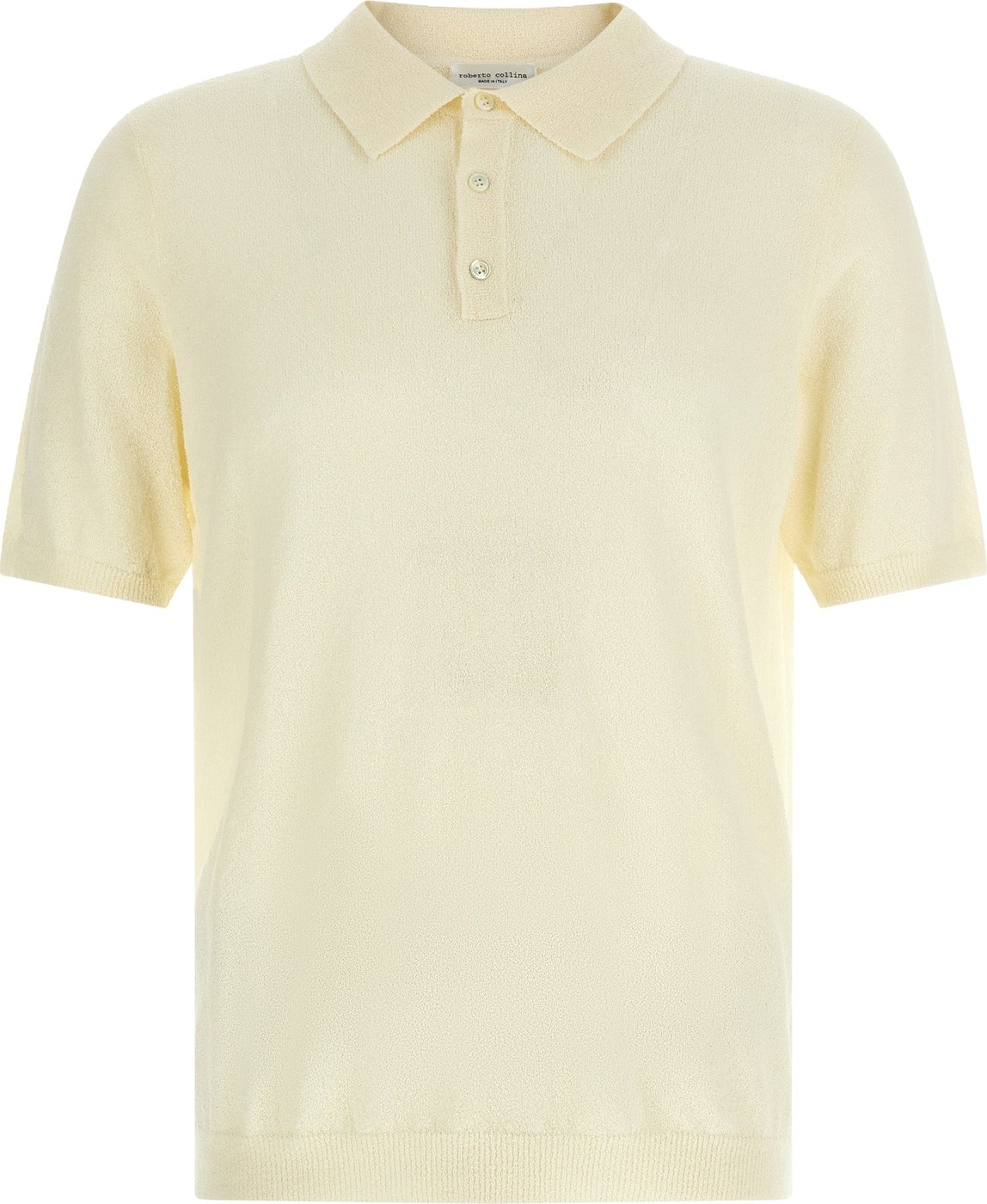 Roberto Collina Beige Cotton Polo Shirt