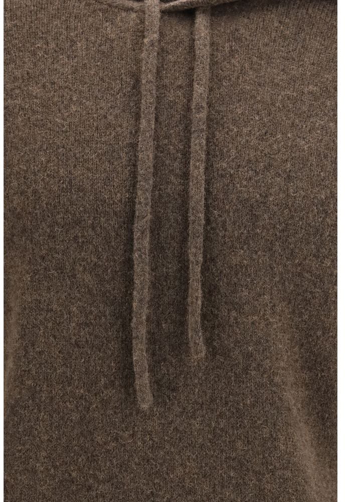 Roberto Collina Brown Wool Oves Aries Hoodie