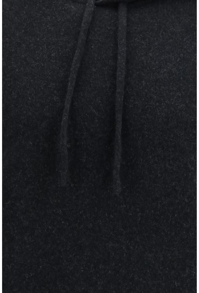 Roberto Collina Black Wool Oves Aries Hoodie