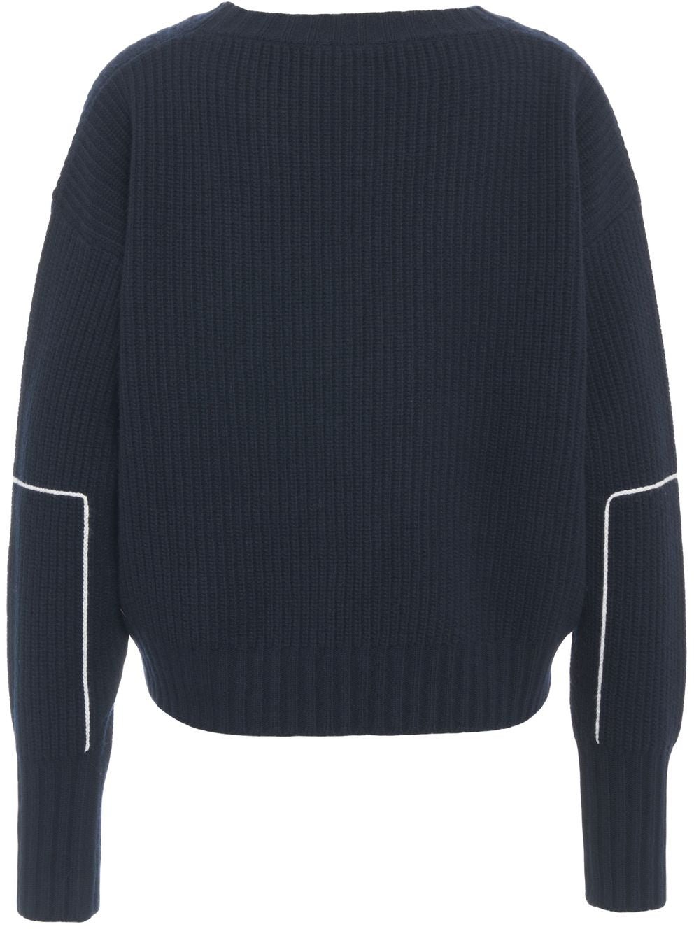 Sweater with knitted details