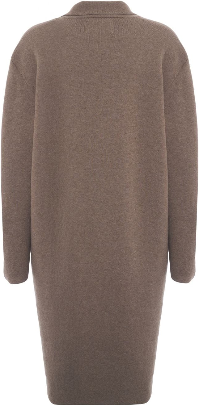 Coat with patch pockets