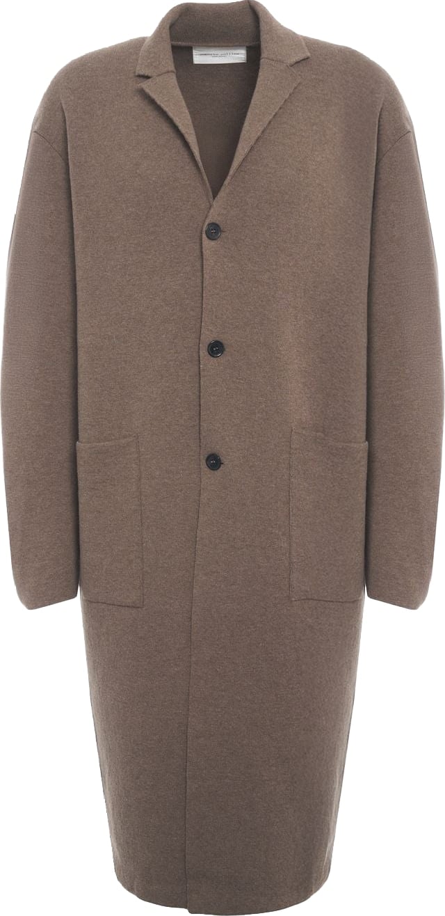 Coat with patch pockets