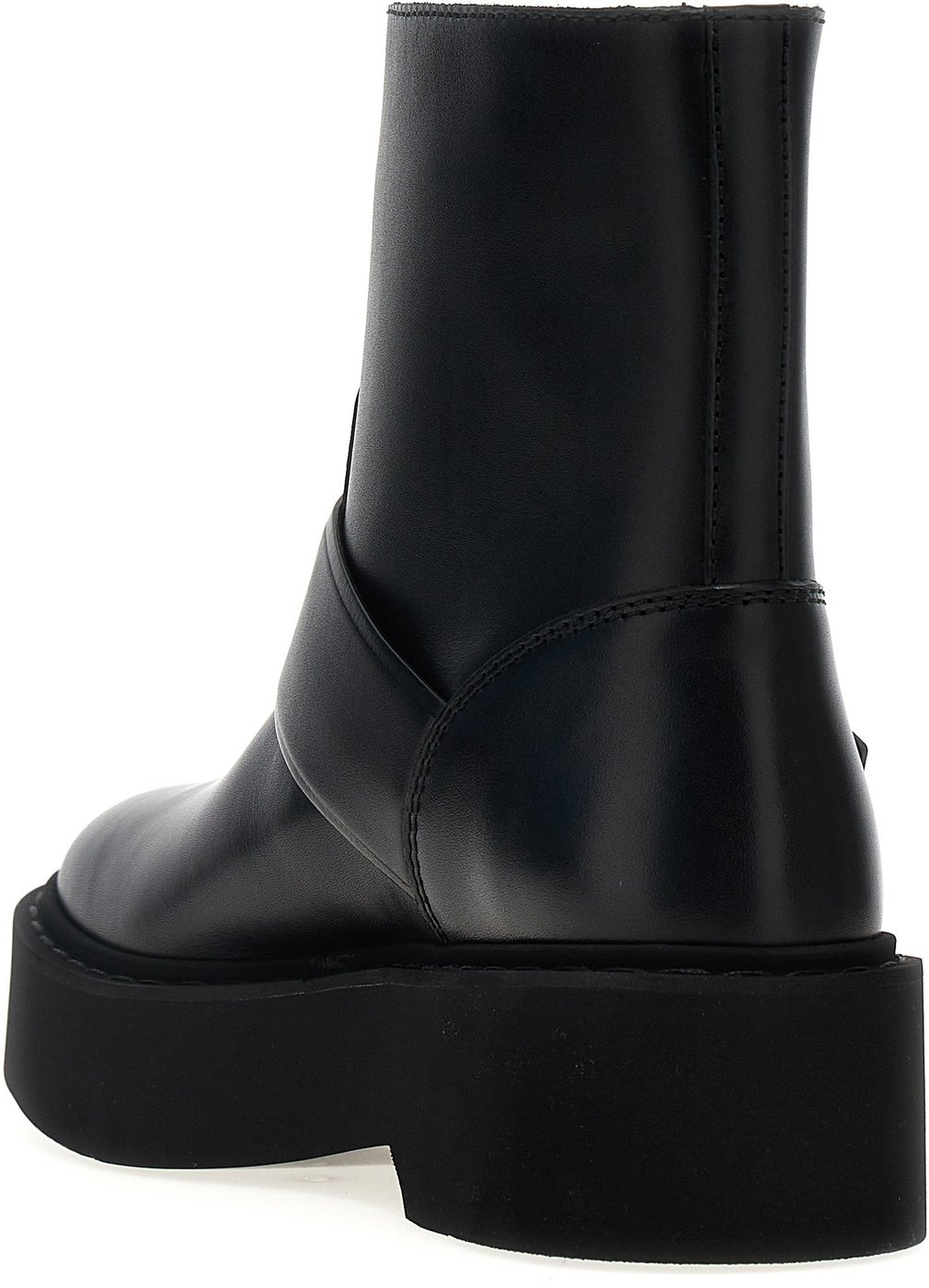 Roger Vivier Black Calfskin Ankle Boots