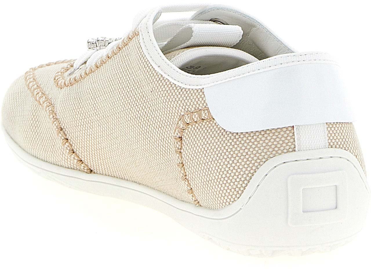 Roger Vivier Beige Polyamide Low Top Sneakers