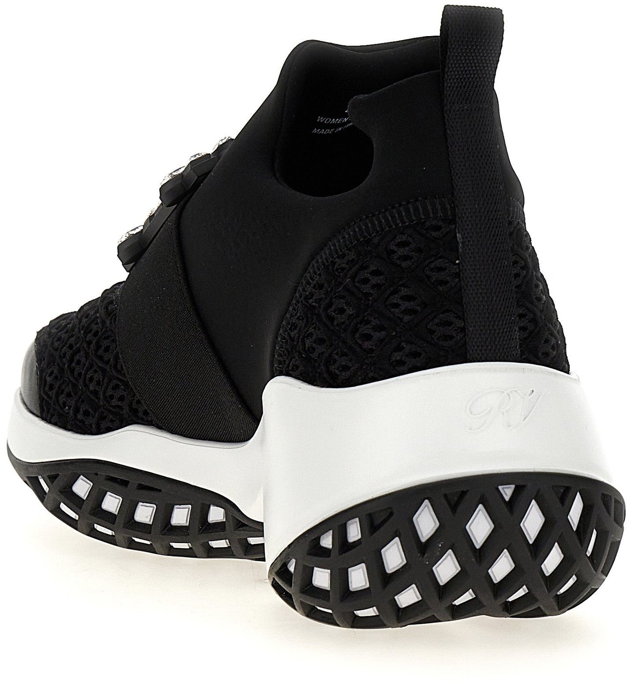 Roger Vivier Black Polyester Athletic Sneakers