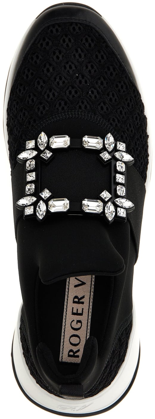 Roger Vivier Black Polyester Athletic Sneakers