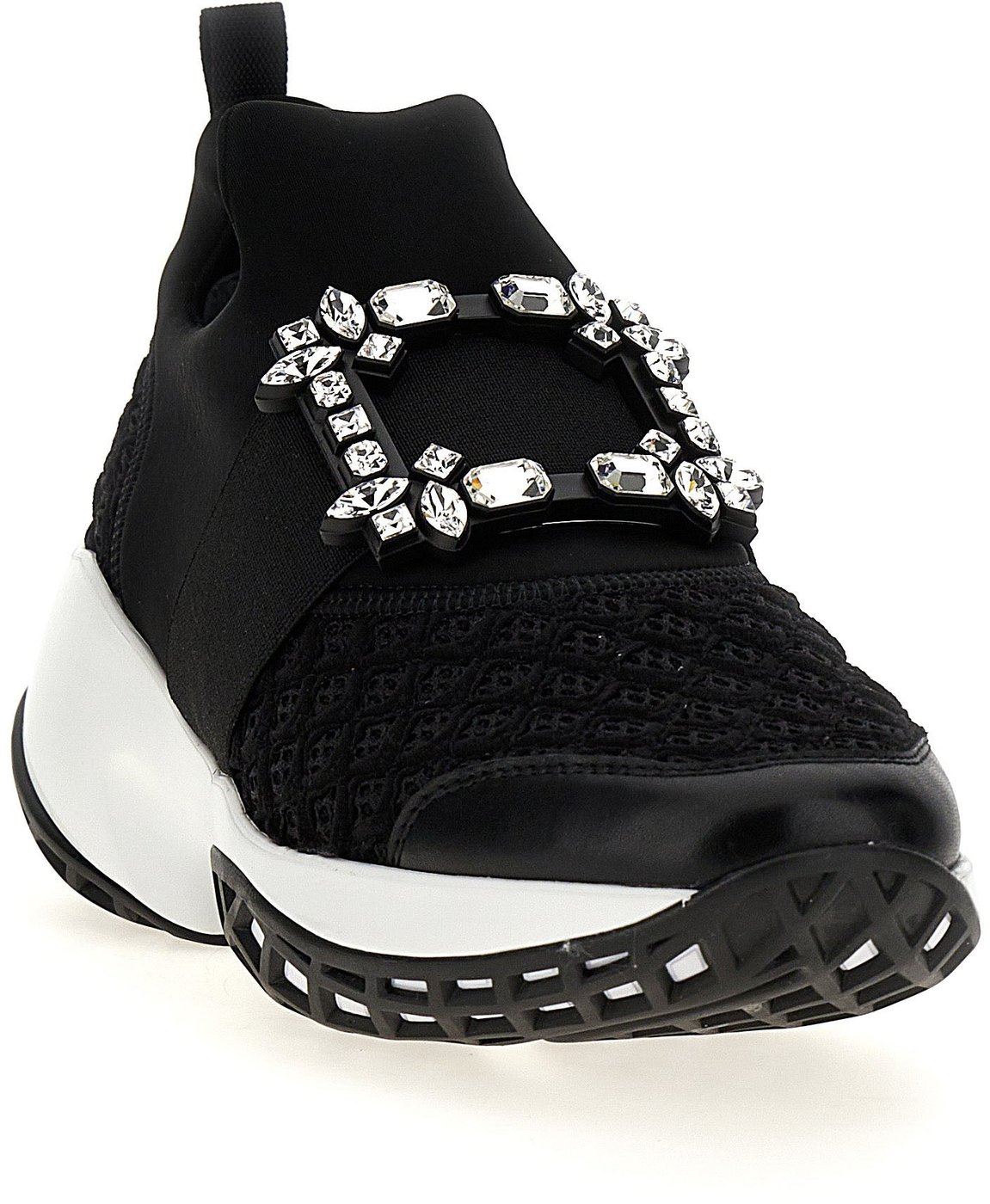 Roger Vivier Black Polyester Athletic Sneakers