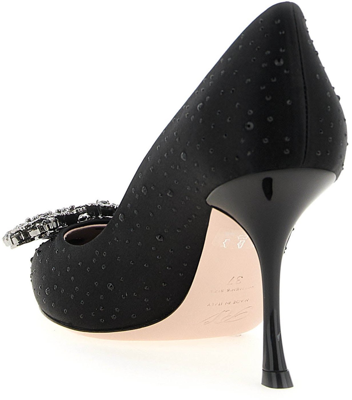 Roger Vivier Black Viscose High Heel Pumps