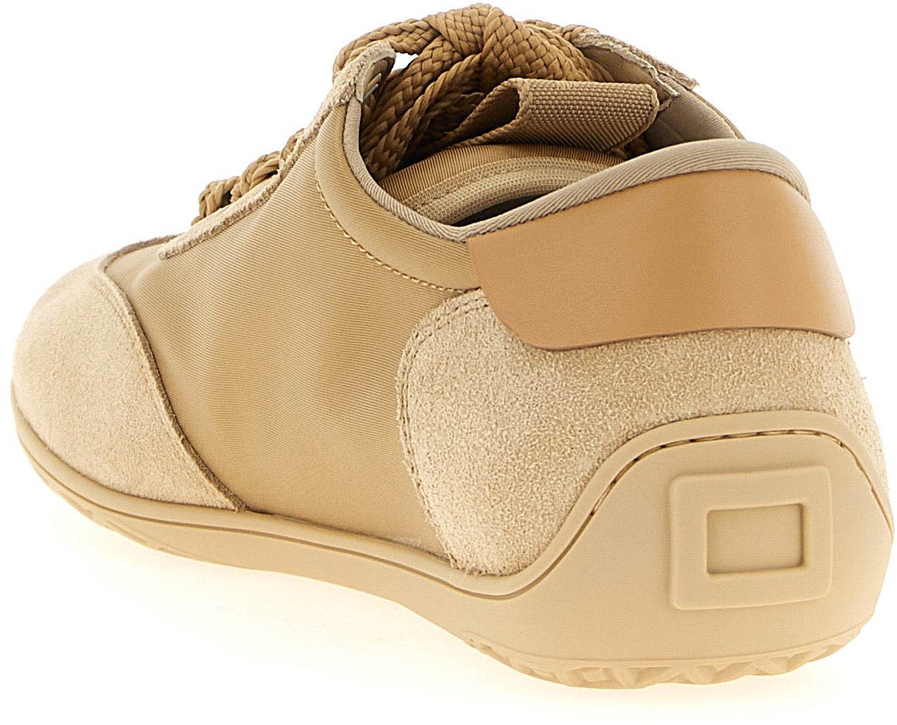 Roger Vivier Beige Calfskin High Top Sneakers