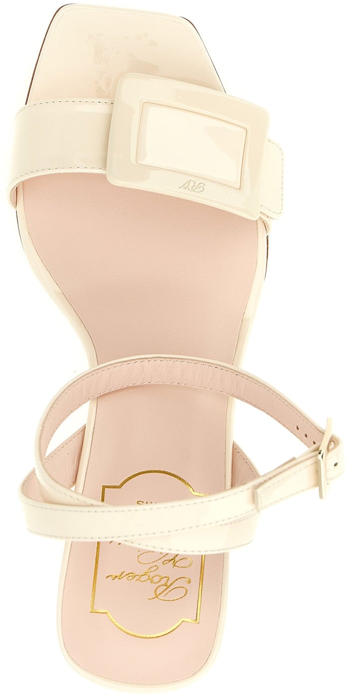 Roger Vivier White Calfskin Wedge Sandals
