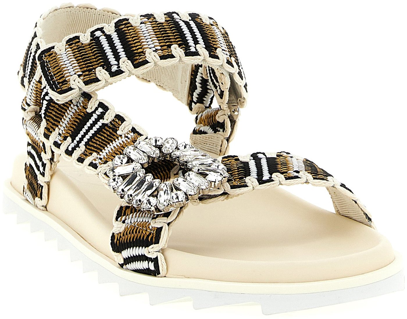 Roger Vivier Multicolor Polyester Flat Sandals
