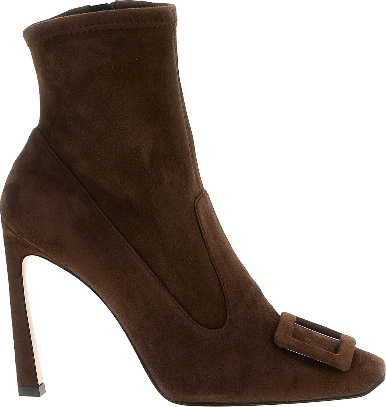 Roger Vivier Brown Lamb Leather Ankle Boots