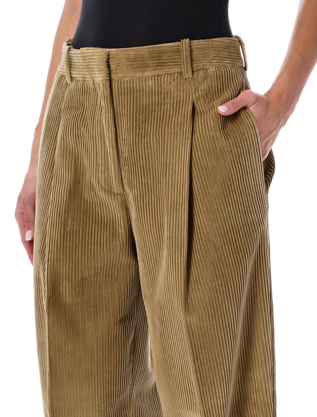 Velvet Ted Wide Corduroy Straight-Leg Pants