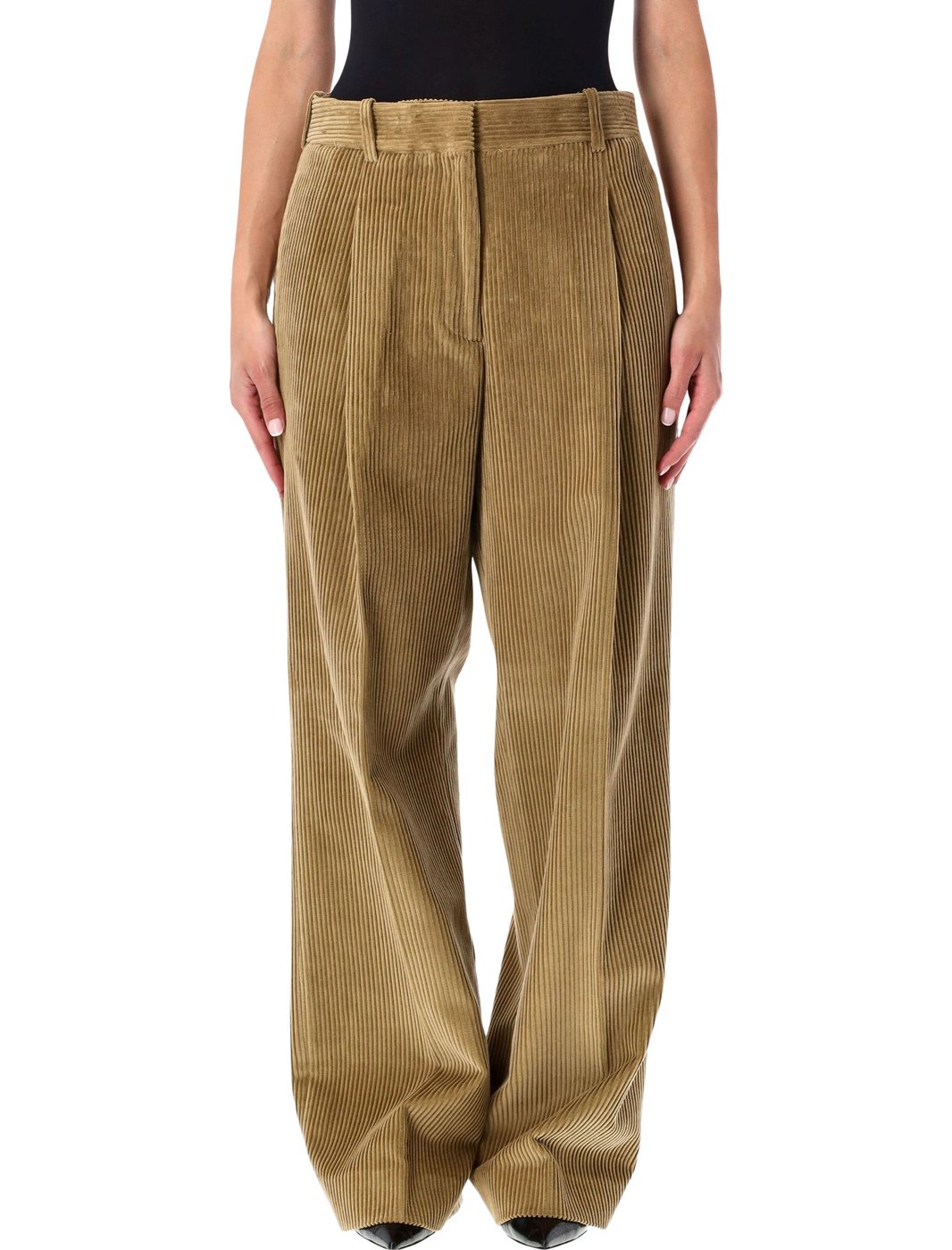 Velvet Ted Wide Corduroy Straight-Leg Pants