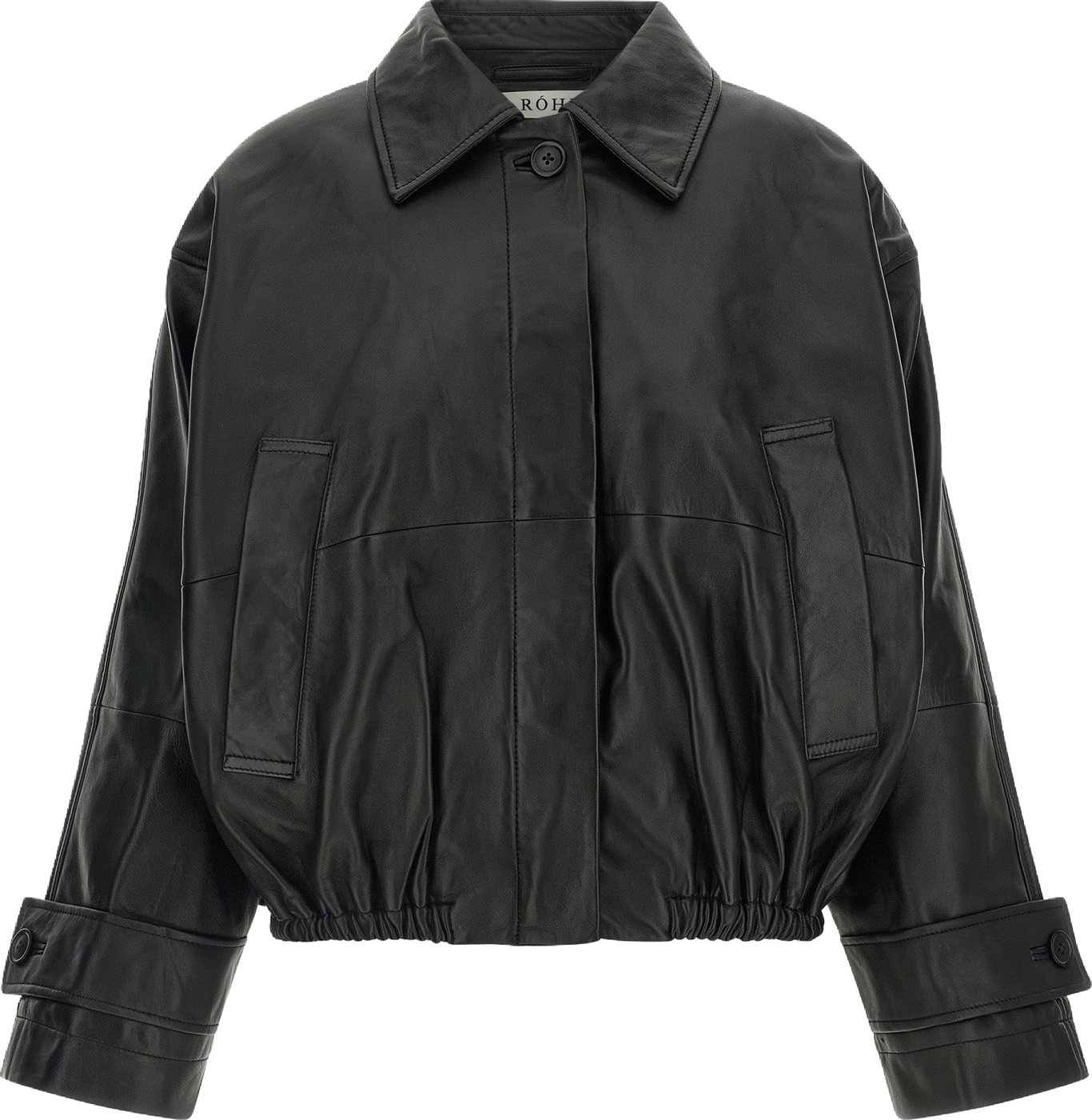 Rohe Black Lamb Leather Leather Jacket