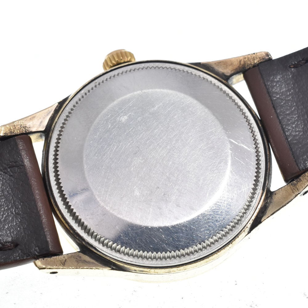 Rolex Oyster Perpetual Air King Automatic Gold Plated and Leather 34