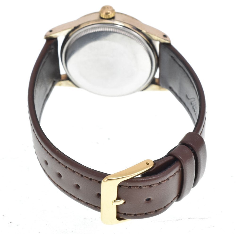 Rolex Oyster Perpetual Air King Automatic Gold Plated and Leather 34