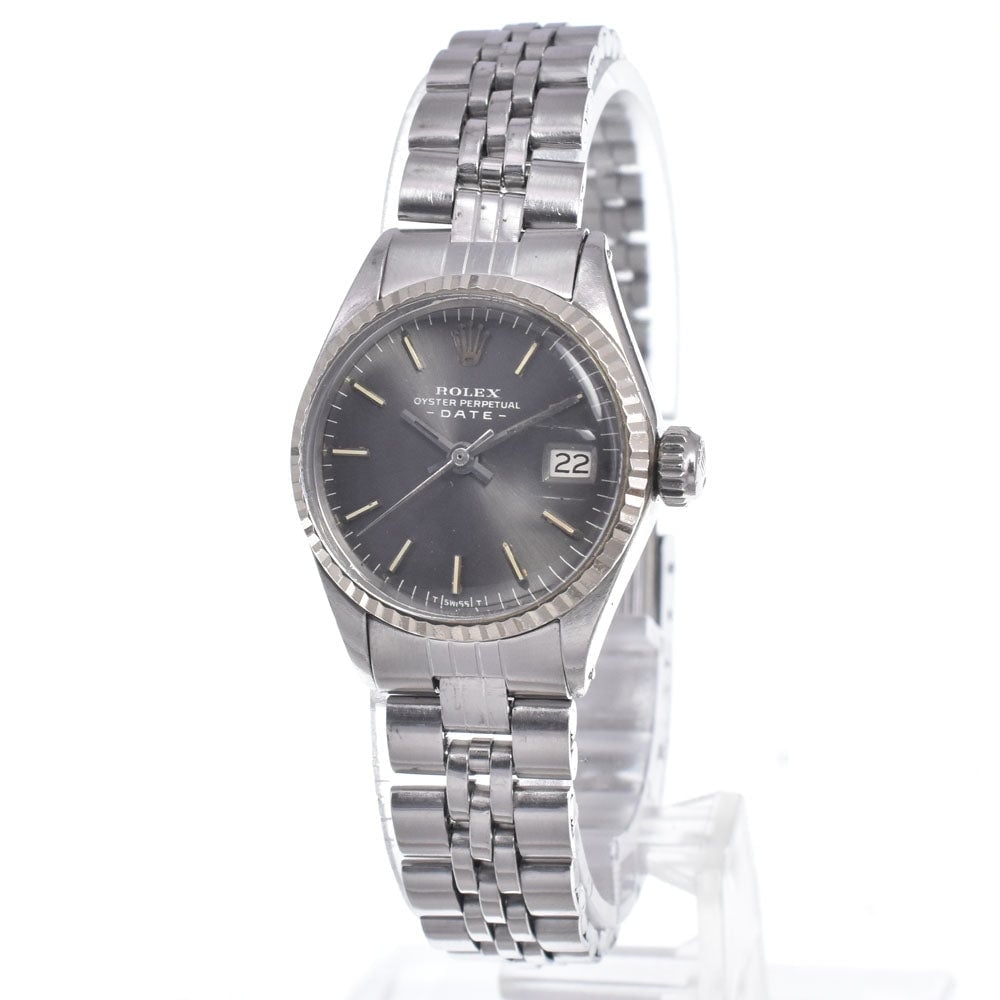 Rolex Oyster Perpetual Date Automatic Stainless Steel and White Gold 26