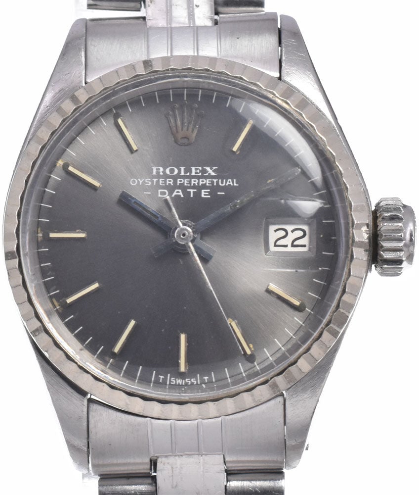 Rolex Oyster Perpetual Date Automatic Stainless Steel and White Gold 26