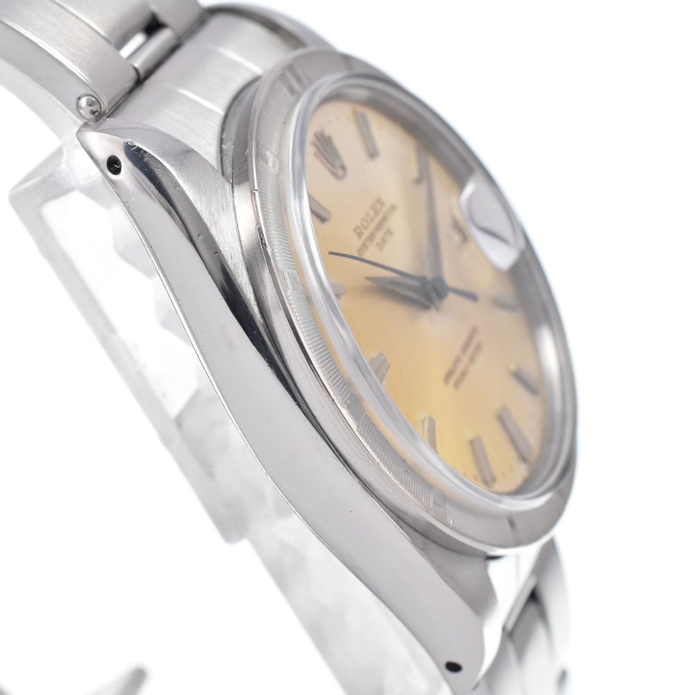 Rolex Oyster Perpetual Date Automatic Stainless Steel and Yellow Gold with Diamond Markers 34