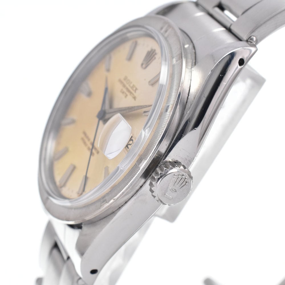 Rolex Oyster Perpetual Date Automatic Stainless Steel and Yellow Gold with Diamond Markers 34