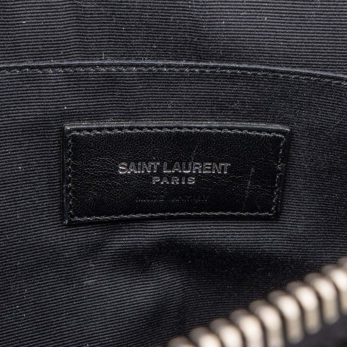 Saint Laurent Black Leather Clutch