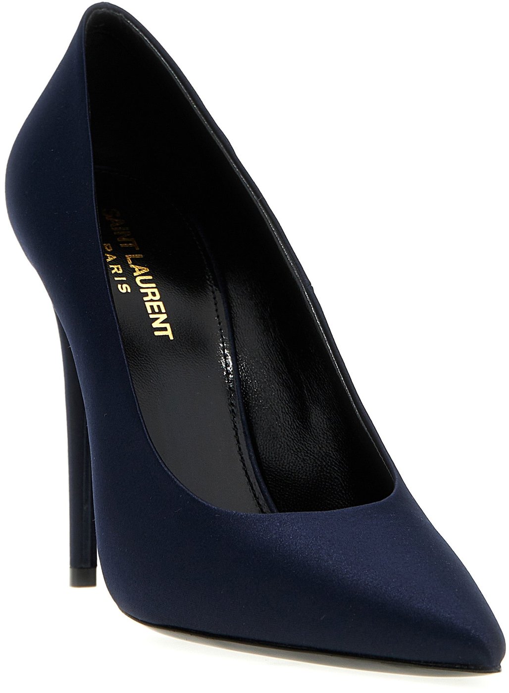 Saint Laurent Blue Polyester High Heel Pumps