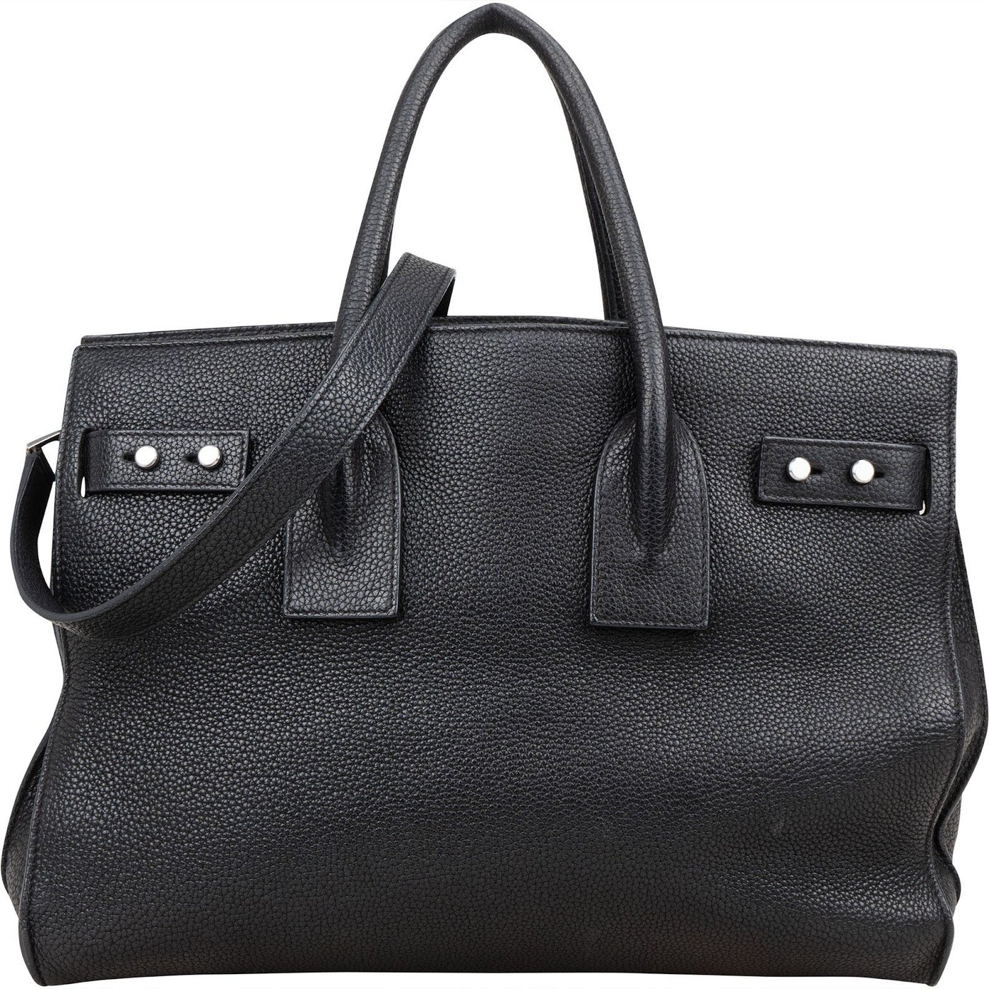 Saint Laurent Grained Leather Sac de Jour Handbag
