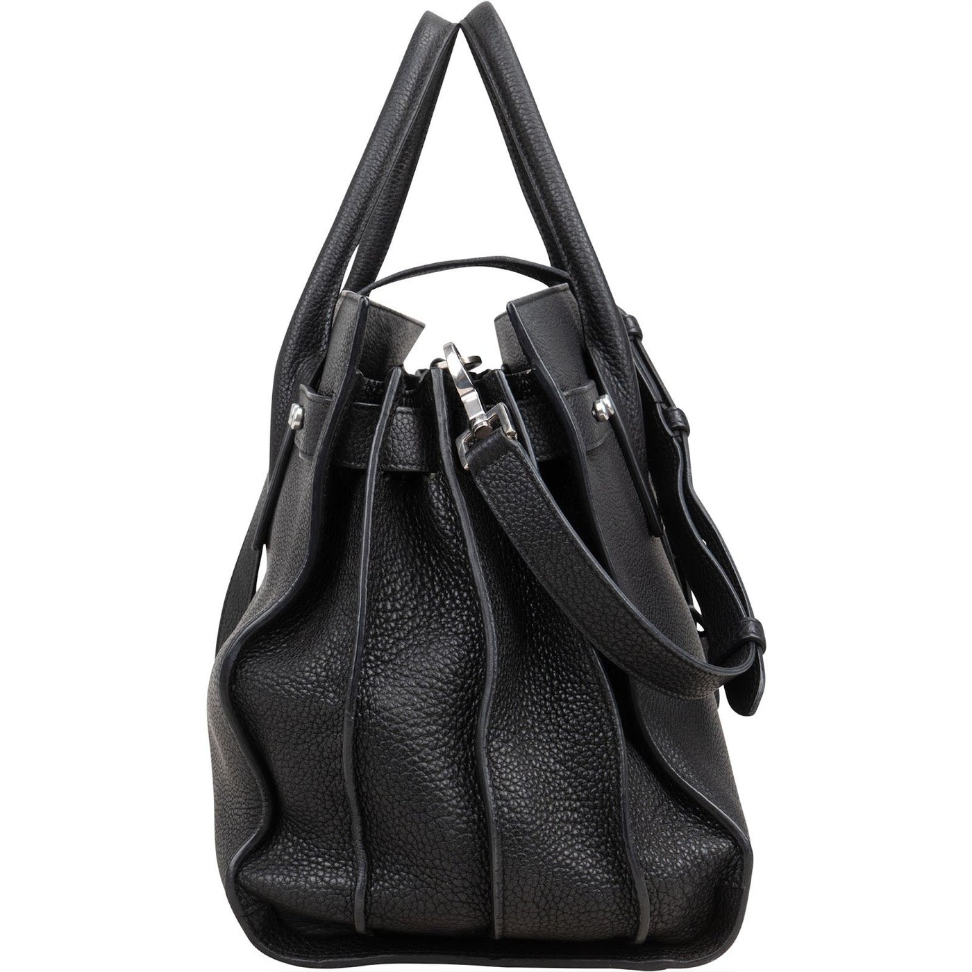 Saint Laurent Grained Leather Sac de Jour Handbag