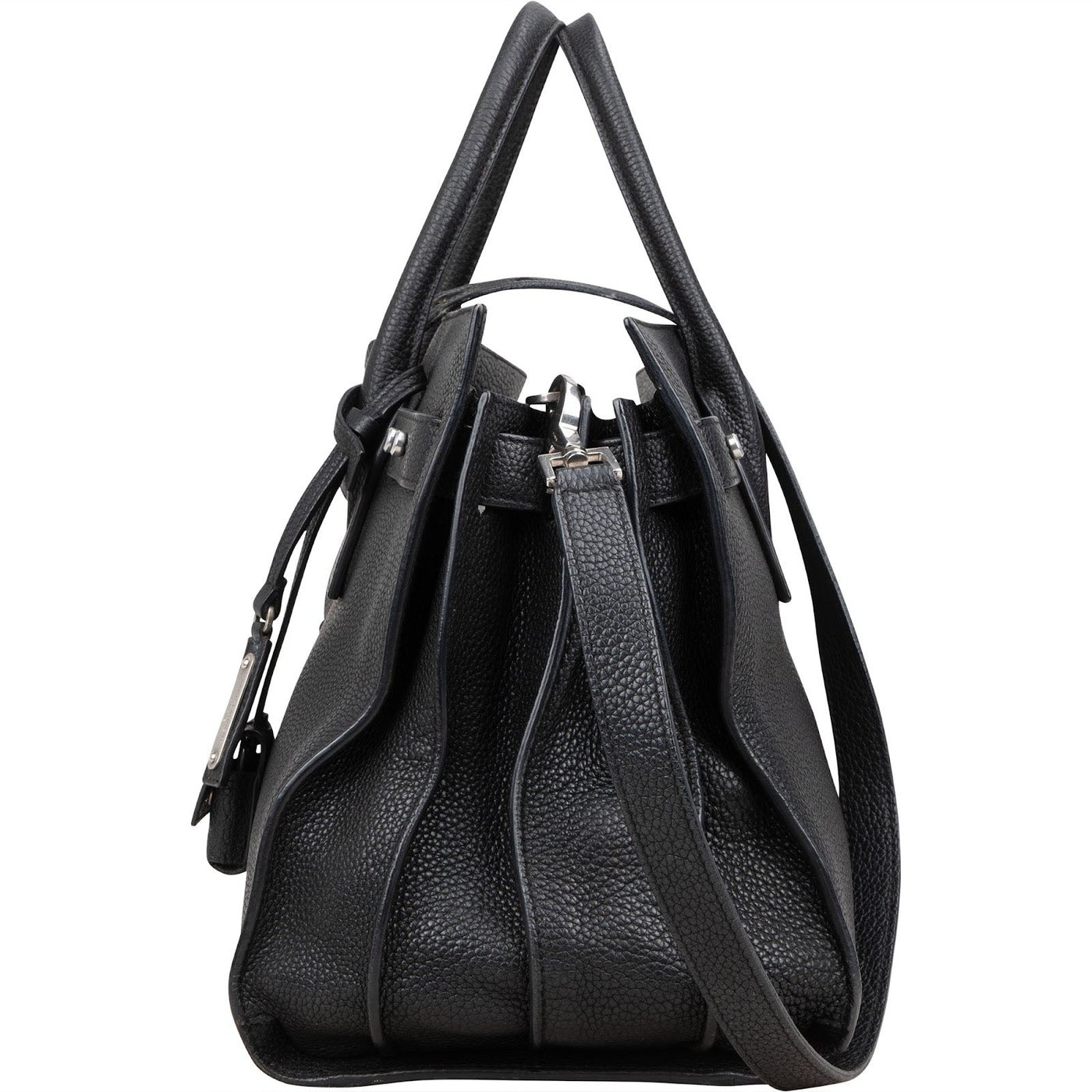 Saint Laurent Grained Leather Sac de Jour Handbag