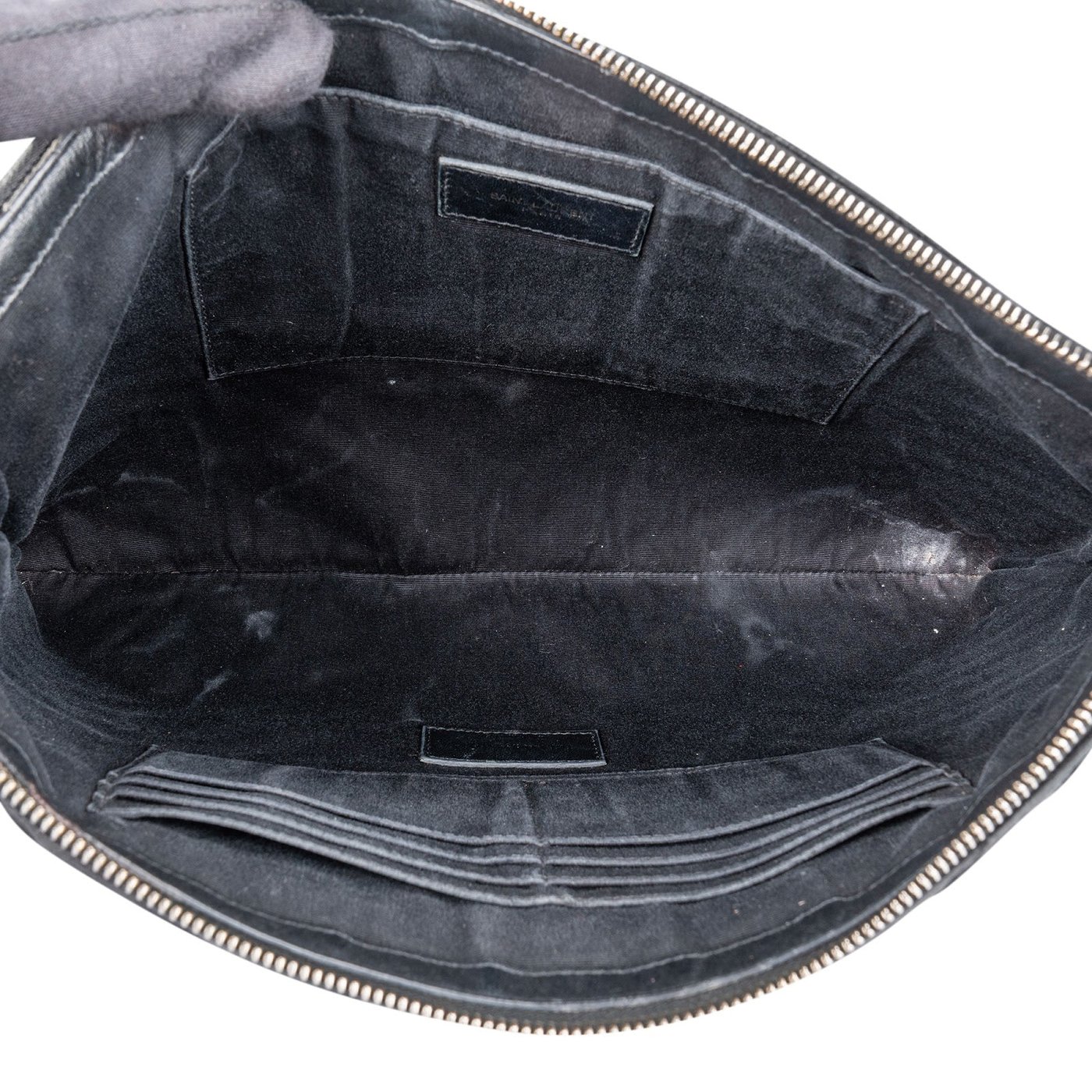 Saint Laurent Quilted Leather Clutch