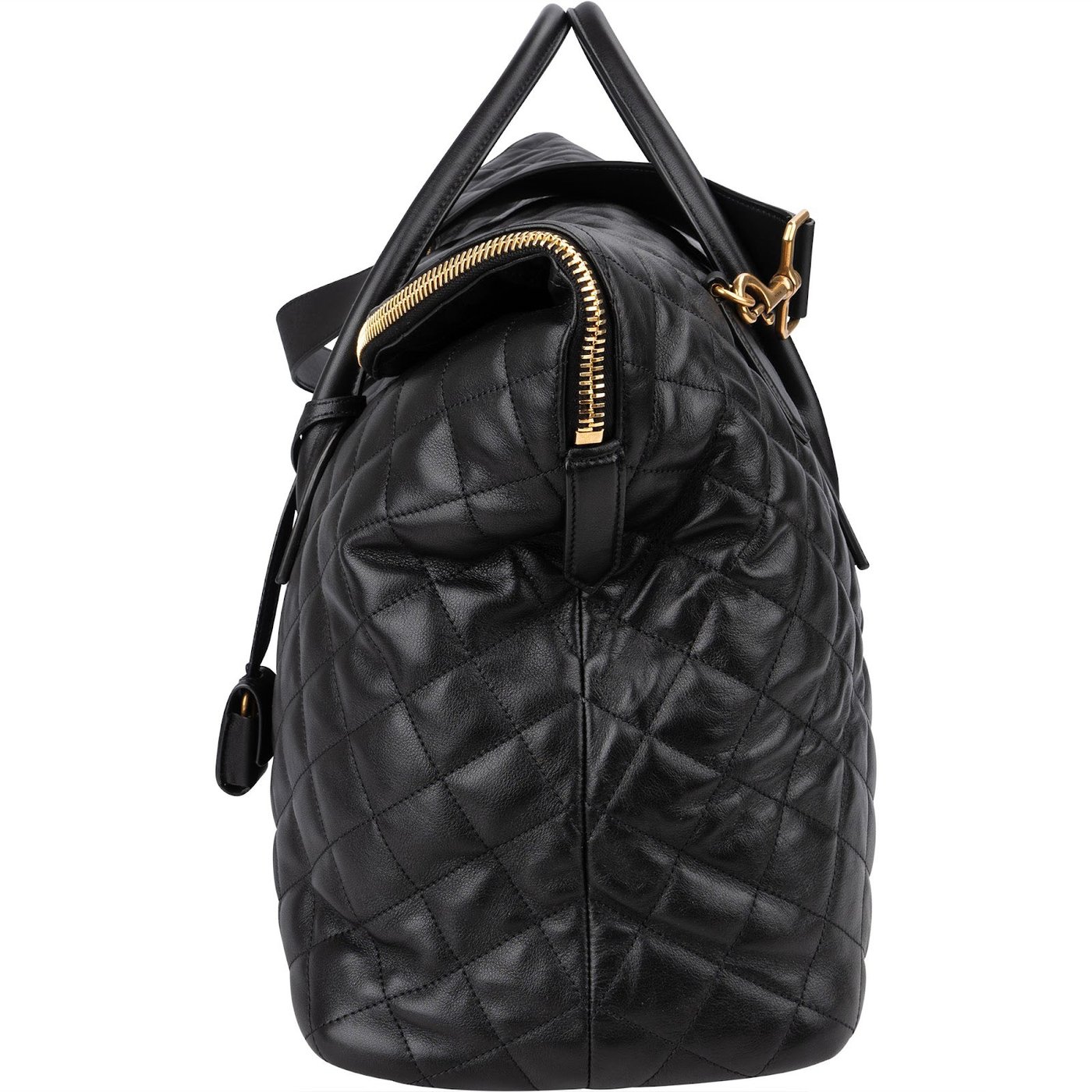 Saint Laurent Quilted Lambskin ES Giant Travel Bag