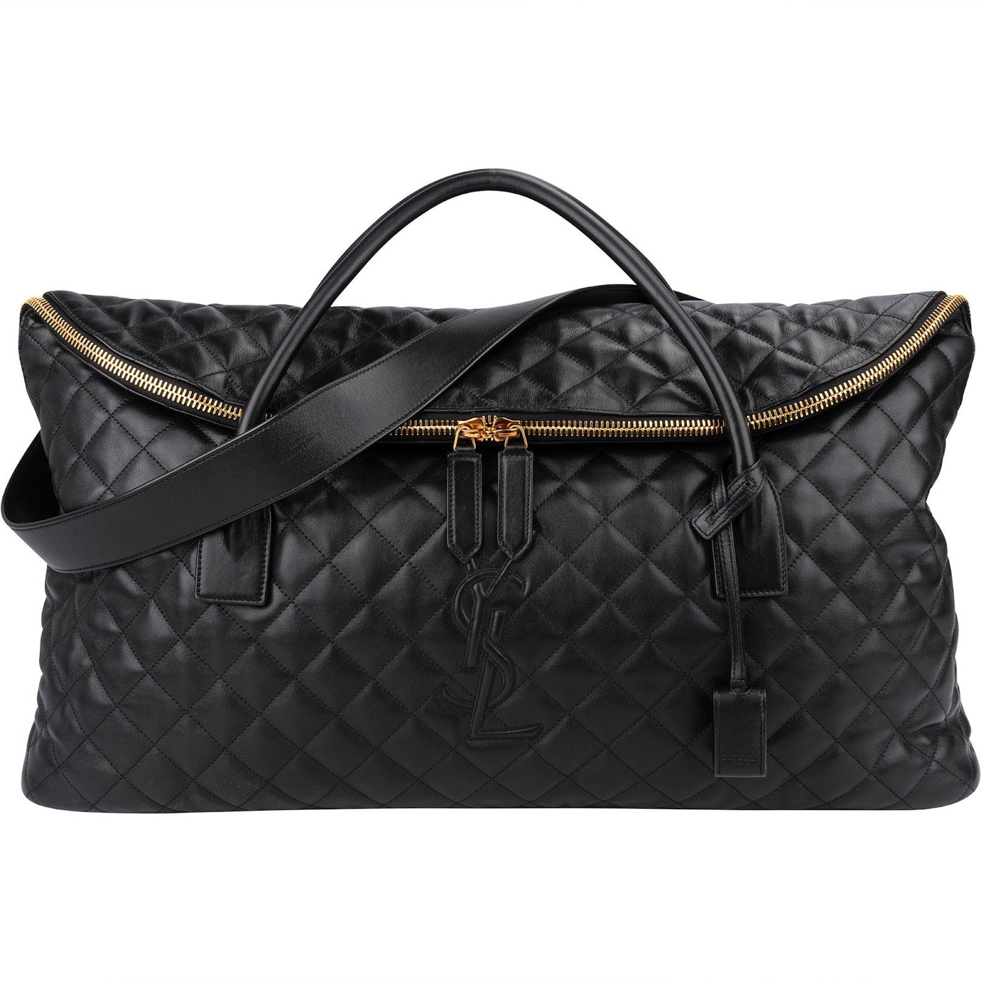 Saint Laurent Quilted Lambskin ES Giant Travel Bag
