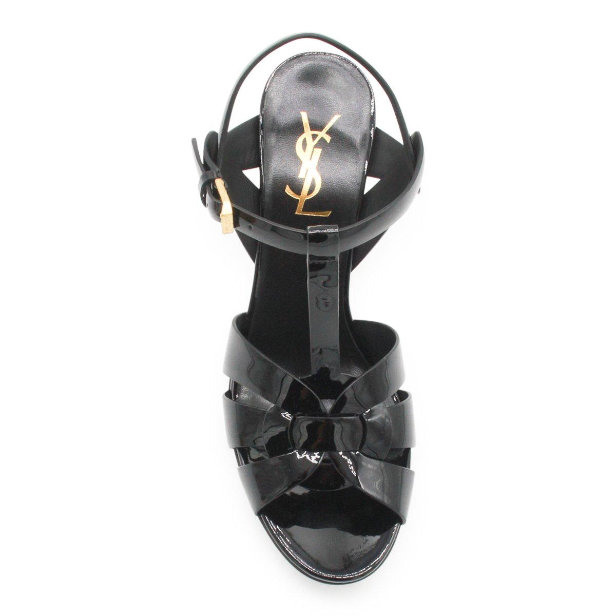 Black Leather Braided Straps Sandals