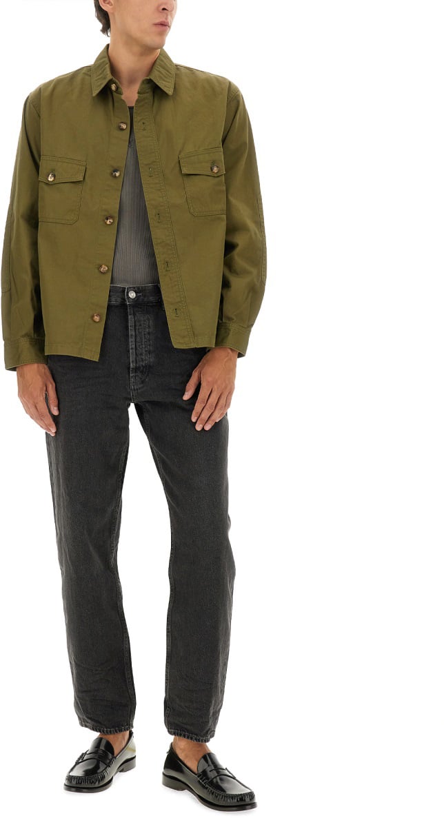 COTTON TWILL OVERSHIRT