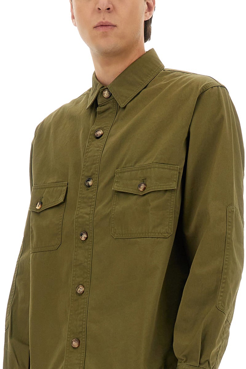COTTON TWILL OVERSHIRT