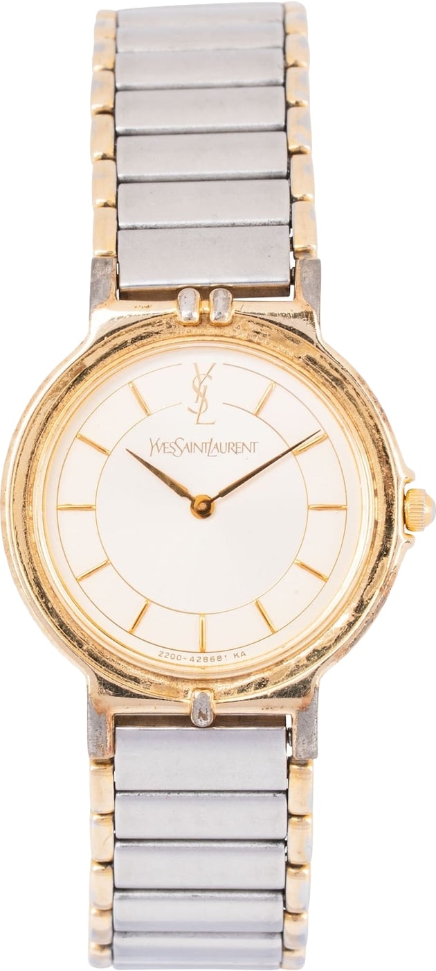 Yves Saint Laurent Two-Tone Classic Round Woman Watch