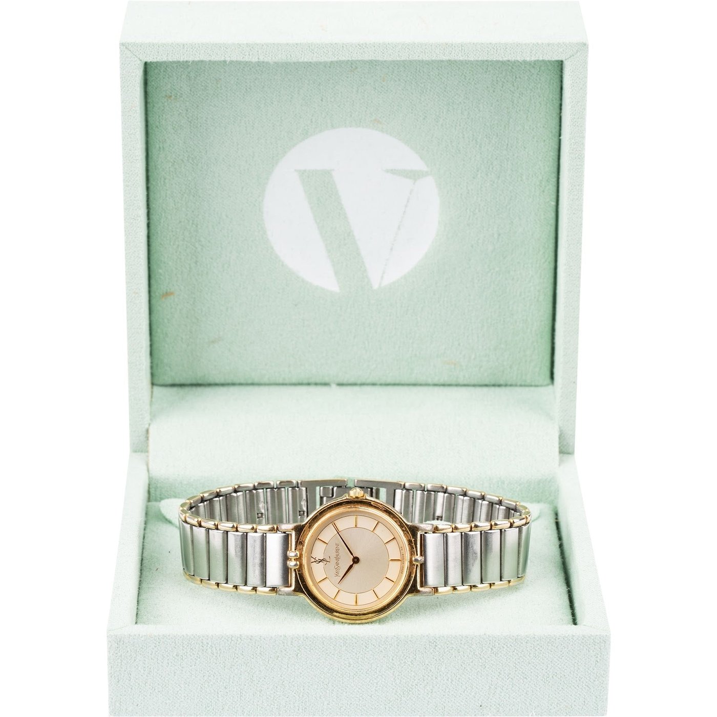 Yves Saint Laurent Two-Tone Classic Round Woman Watch