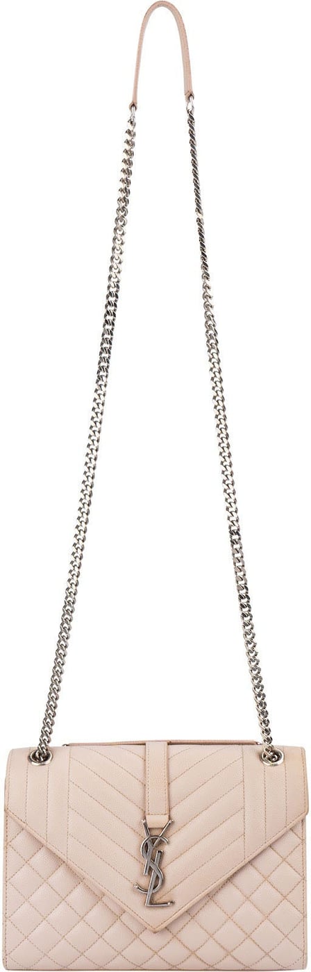 Yves Saint Laurent Grain De Poudre Matelassé Medium Envelope Crossbody Bag