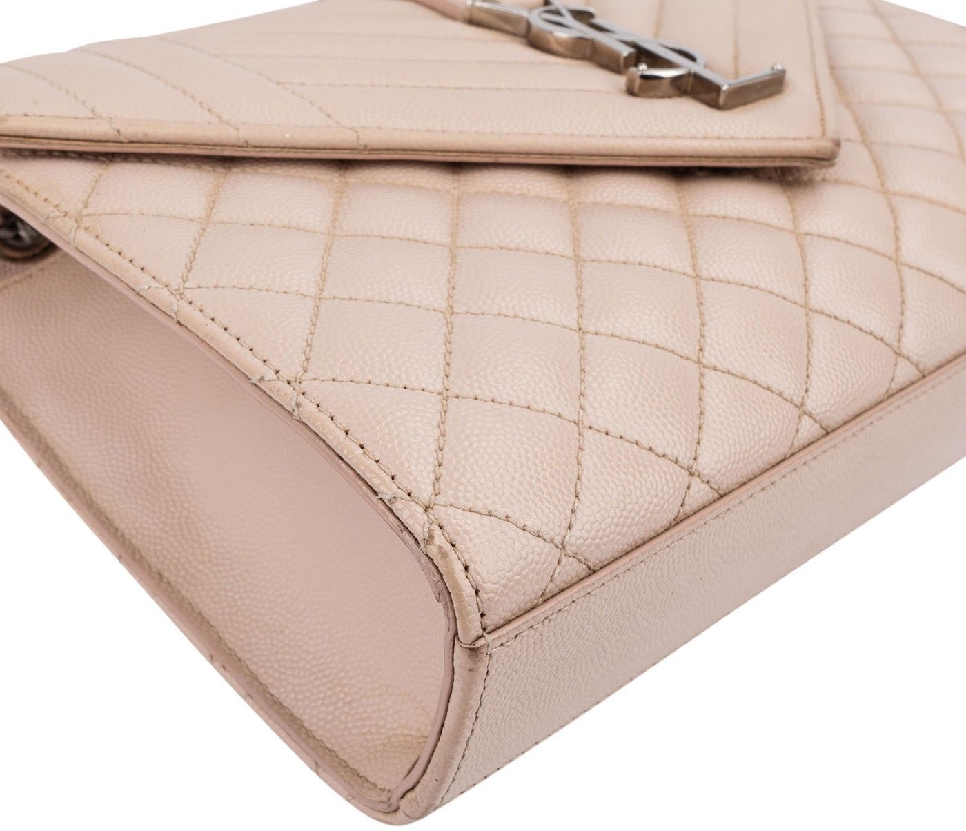 Yves Saint Laurent Grain De Poudre Matelassé Medium Envelope Crossbody Bag