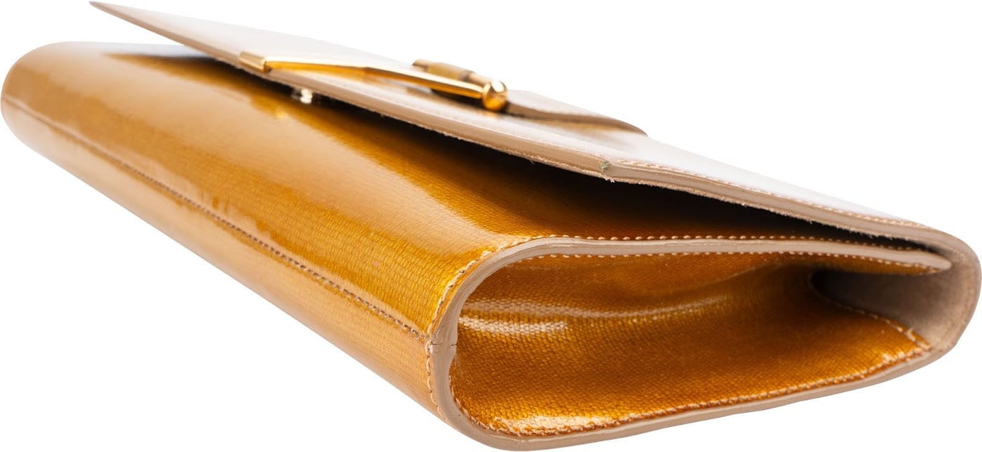 Yves Saint Laurent Patent Leather Y-Ligne Clutch