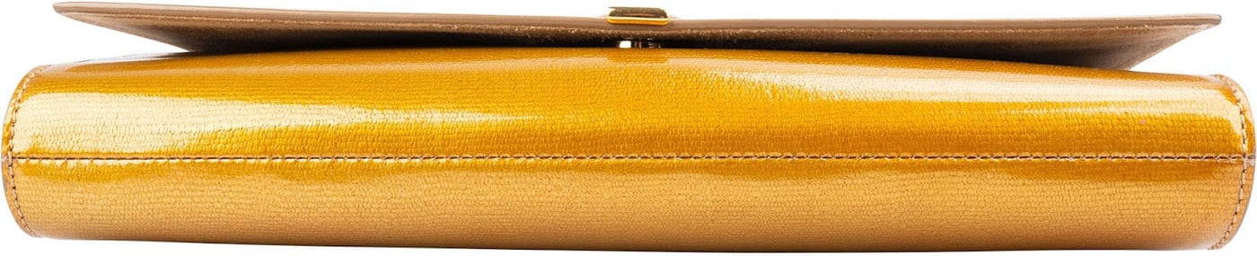 Yves Saint Laurent Patent Leather Y-Ligne Clutch