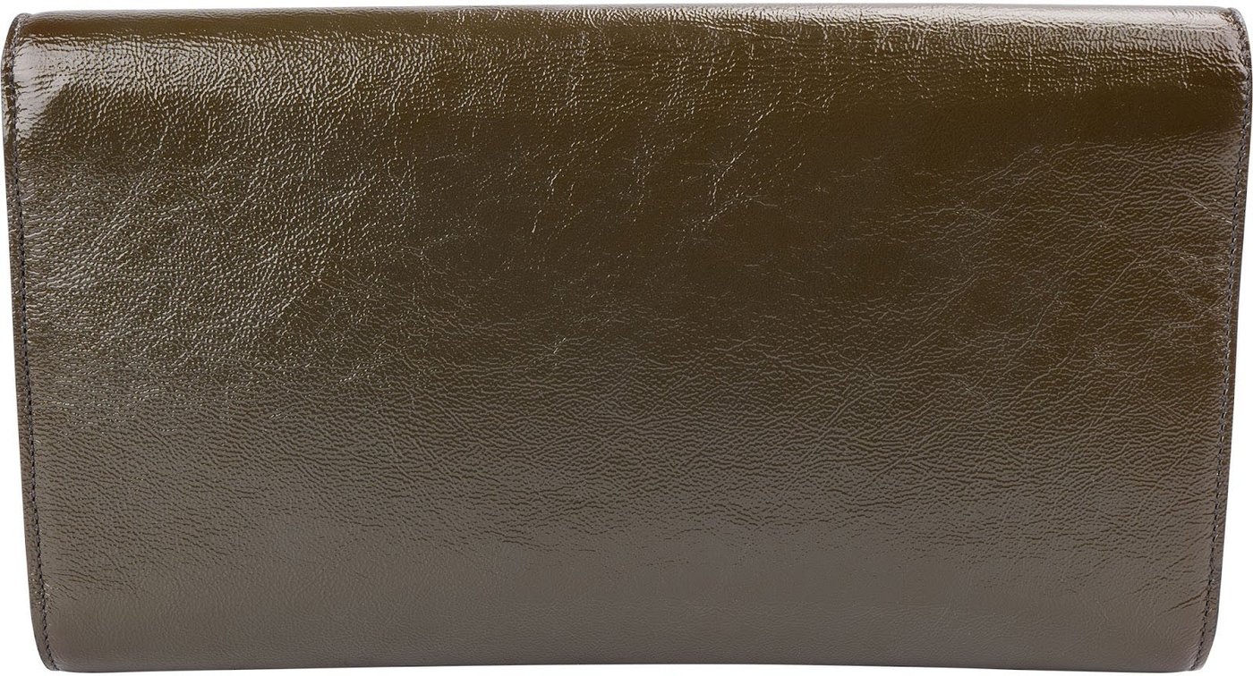 Saint Laurent Patent Leather Belle De Jour Flap Clutch Bag