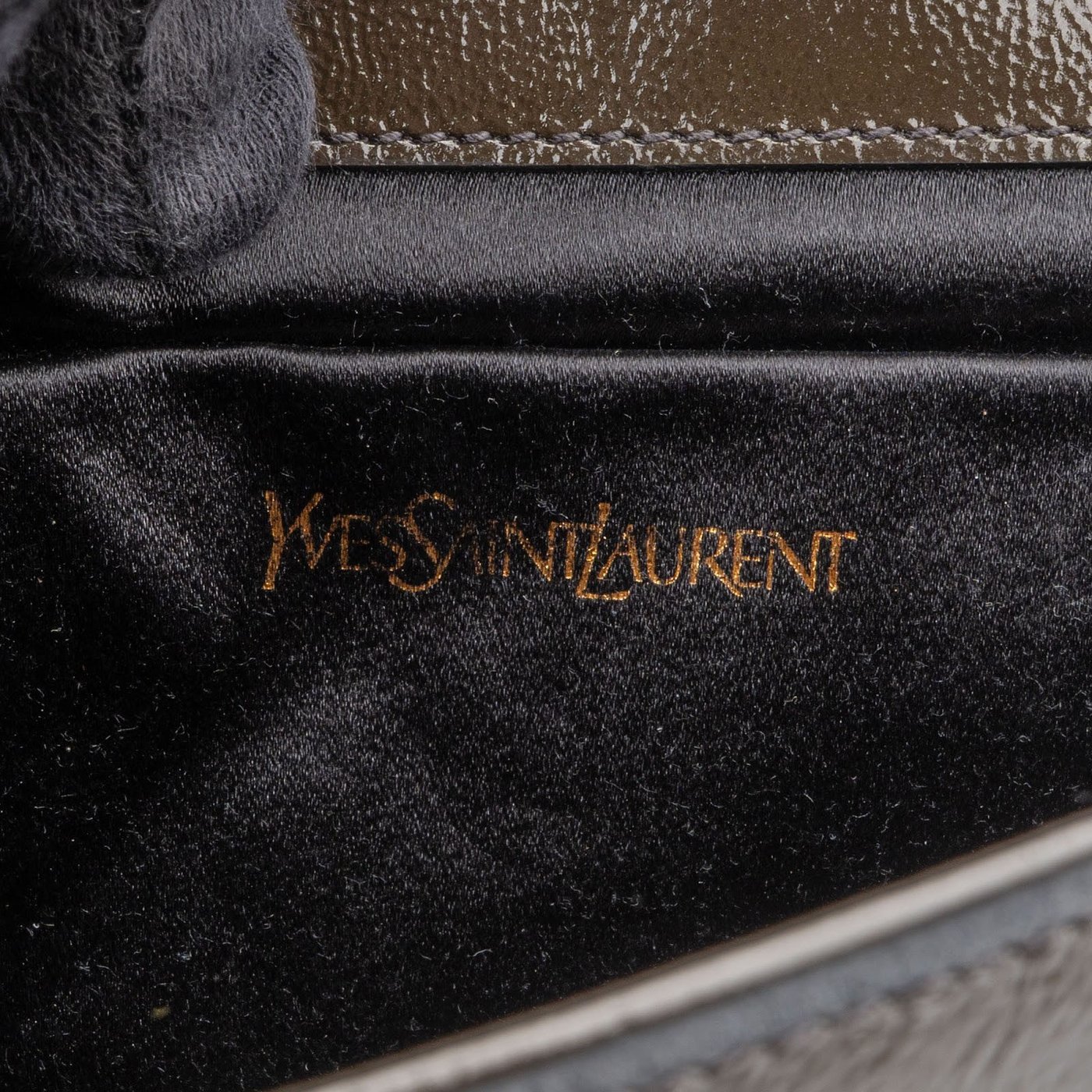 Saint Laurent Patent Leather Belle De Jour Flap Clutch Bag