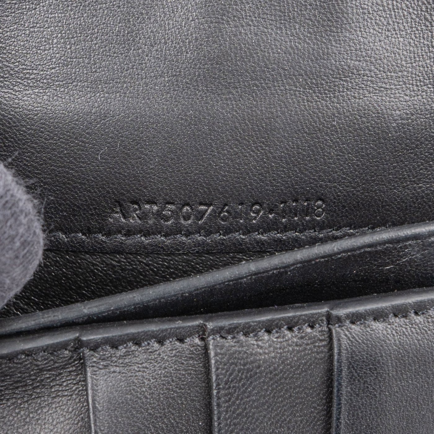 Yves Saint Laurent Croc-Embossed Leather Long Bifold Wallet
